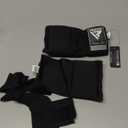 RDX Gel Boxing Hand Wraps Inner Gloves Men Women, Quick 100cm Long Wrist Straps, Elasticated Padded Fist Under Mitts Protection, Muay Thai MMA Kickboxing Martial Arts (Medium, Black)