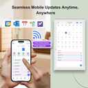 15.6 Inch Smart Digital Calendar with FREE APP for Fridge & Wall Touch Screen, Gifts for Mom Wife & Daughter, Magnetic Mount, Electronic Planner, Auto Sync Schedules, Family Chore Chart, White