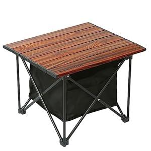 ROCK CLOUD Portable Camping Table Ultralight Aluminum Camp Table Folding Compact Beach Table with Storage Bag for Camping Hiking Backpacking Outdoor Picnic(Reinforced FrameSmall)