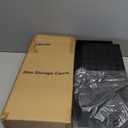 LEHOM Slim Rolling Storage Cart  4 Tiers Bathroom Organizer Utility Cart Slide Out Storage Shelves Mobile Shelving Unit for Kitchen, Bedroom, Office, Laundry Room, Small Narrow Spaces（7.1" W+Black）