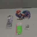 Bowetile Independence Day 5D Diamond Art Hanging Kits for Adults, 4th of July Chicken Diamond Painting Window Pendant Kits, Special Shape Gem Art Suncatchers Ornament for Home Garden Wall Decor