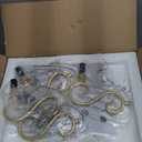 ANJIADENGSHI Mini Crystal Chandelier K9 Crystal Gold Chandelier for Living Room Bedroom Dining Room Kitchen Island Entryway 5 E12 Bulbs High 16.5 in x Diameter 16.9 in, Golden