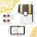 900 - Pockets Trading Card Binder with Removable 50 Sleeves, Card Collector Album with Zipper, Portable Card Holder Book Fits Sports Card, Game Card - Black
