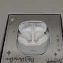 True Wireless Earbuds White Bluetooth 5.3 with Microphone for Working Out Noise Canceling Blue Tooth Ear Buds Deep Bass TWS Wireless Earphones with Charging Case in Ear Headphone for iPhone Android