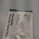 ZJWZLG Faucet Mat for Kitchen Sink, 17.7"X5.5" Silicone Sink Splash Guard with Soap Holder, SnapOn Design & 7°slope Fast Drain, Folding Sink Faucet Mat for Universal Kitchen Bathroom Sink（Grey）