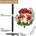 Hexagram Mushroom Decor Gifts Mushroom Kitchen Decor Rustic Home Bathroom Decor Farmhouse Paper Towel Holder Countertop Standing Cute Decorations Gifts for Christmas Housewarming