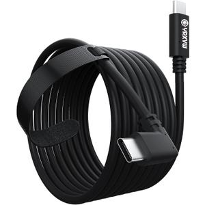 Link Cable 16FT for Meta/Oculus Quest 3S/Quest 3/Quest 2/Pro Accessories, High Speed Data Transfer Type C Replacement Charging Cable,Fast Charger USB C to USB C 3.0 Cord for VR Headset(16FT)