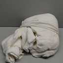 Muslin Duvet Cover Full Size - 100% Washed Cotton - Extra Soft Textured - Breathable Gauze & Pillow Shams - Elegant 4-Layer Comforter Cover Set - No Ties Extra Grip 92x88 (Italian Cream)