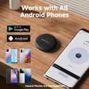 Air Tags for Android, 4 Packs Bluetooth Tracker for Google Find Hub (Find My Device) App. Item Finder Locator for Keys, Luggage, Suitcase, Backpack (Black, 4PCS)