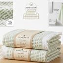 3 x Hand Towels, Green