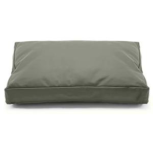 Dalema Dog Bed Cover,Waterproof Tough Plastic DIY Pet Bed Cover,Non Stick Hair Easy to Clean Rectangular Fillable Dog Bed Covers with Zipper(Greyish Green,44" L x 32" W x 4" Th,Cover Only)