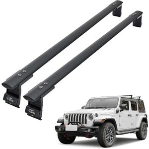 JOYTUTUS Roof Rack Cross Bars Compatible with 2007-2026 Wrangler JK JL & Gladiator JT (Only for Hard Top), 550 LBS Roof Top Crossbars Luggage Kayak Ski Bike Cargo Carrier Bars