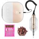 Madenia Professional Nail Drill Machine for Acrylic Nails, 35000RPM Compact Cute Electric Nail Drills with Touch Screen Efile Nail Drill E File Kit for Salon Home Manicure Pedicure Use, Pink (Jmd-108 Pink)