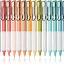 Mr. Pen- Retractable Gel Pens, 18 Pack, Black Ink, Vintage & Pastel Barrels, Fine Point 0.5 mm, Fast Dry, Smooth Writing, Cute Pens for Drawing, Writing Planner and School Supplies