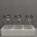 3 Pack 64 Oz Clear Wide Mouth Mason Jars with Airtight Lids and White Plastic Mason Jar Lids,Half Gallon Jars, Canning Jars