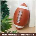 Lewtemi 2 Pcs 27 Inch Giant Inflatable Football for Gameday Party Favor Large Inflatable Sports Balls Jumbo Beach Balls for Football Birthday Christmas Party Decorations Outdoor Activity Gift