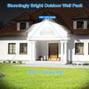 18000LM Modern Security Flood Light, 360° Rotatable Areas Lighting | 4Pack,120W 5000K, IP65 Waterproof, Ani-Rust, Wall Mount Outdoor Wall Light for Yard, Building, House