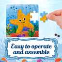 Resurhang 24 Sets End of Year Student Gifts from Teacher Bulk Under the Sea Magnetic Puzzle Party Favors Set Magnetic Puzzle Books Bulk for Kids Preschool Kindergarten Graduation Gifts