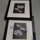 Americanflat 7x8 Picture Frame with Polished Plexiglass - Set of 2 - Use as 4x5 Frame with Mat or Display 7x8 Photo Without Mat - Galleria Collection - Picture Frames for Tabletop and Wall - Black