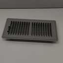 Kompell Aire Heavy Duty Steel Floor Vent with Beautiful Gray Matte Finish. Fits in 4 x 10 Duct Opening. Overall Dimension is 5.75 in Wide x 11.75 in Long.