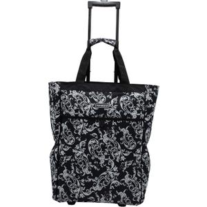 Traveland Multi-Purpose Rolling Tote-Floral