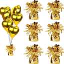 balloon weights are perfect for parties, birthdays, weddings. Each pack includes 6PCS durable weights that easily decorate balloons and elevate any celebration. (Gold 6pcs)
