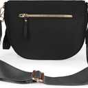 FEIBOON Spacious Nylon Crossbody Bag Bum Bag Handbags Wallets Purses Trendy Shoulder Bag for Women
