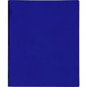10 x Lion 2-Pocket Plastic Folder with Fasteners, Dark Blue, 1 Folder (92310-BL)