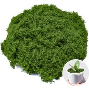 Fake Green Moss 7 oz Decorative Artificial Moss for Crafts Artificial Dark Faux Moss for DIY Table Centerpieces Wedding Party Decor Fairy Garden Floral