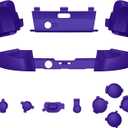 eXtremeRate Purple Replacement Buttons for Xbox One Elite Series 2 Controller, LB RB LT RT Bumpers Triggers ABXY Start Back Sync Profile Switch Keys for Xbox Elite Series 2 Core Controller Model 1797