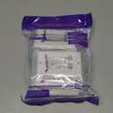 VCE Brush Wall Plate 10-Pack, Cable Pass Through Insert for Wires, Single Gang Cable Access Strap, Wall Socket for HDTV, HDMI, Home Theater Systems, White