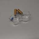 YARRAMATE 2.5 oz/75ML Espresso Shots Cup with Wood Handle (2 Pack), Clear Glass Espresso Measuring Cup, Espresso Shot Glass with Double V-Shaped Spout and Scale, Dishwasher Safe