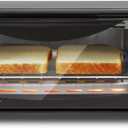 Elite Gourmet 2-Slice Toaster Oven Aluminum,Glass,Plastic Black