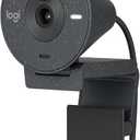 Logitech Brio 300 Graphite Noise Reducing Mic, and 1080P High-Resolution, Auto Light Correction, USB-C Connectivity Webcam with Privacy Shutter