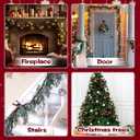 26 PCS Christmas Velvet Ornaments Decor Kit - Tree Toppers Bow, Ribbon, 12 Flocked Christmas Balls & 12 Artificial Magnolia Flowers for Green Holiday Xmas Tree Decorations (Green)