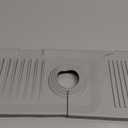 14.6'' Faucet Mat for Kitchen Sink [5Slope Fast Self-draining] Kitchen Sink Splash Guard Silicone Kitchen Sink Faucet Mat Splash Guard for Kitchen Sink Area Faucet Guard Draining Mat Light Gray