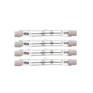 CTKcom 250-Watt 3.1-Inch T3 Halogen Bulbs(4 Pack) - J Type 78mm Double Ended 120 Volts 250 Watt T3 Halogen Bulbs R7S Double Ended Filament Flood Lights Quartz Tube Lamps 