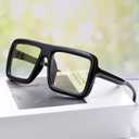 knliwkm Big Black Rimmed Nerd Glasses Costume for Women Men Thick Square Oversized Frame Clear Lens Eyeglasses Old Man Adults Children