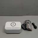 Alarm Clock Speaker Wireless Charger, Digital Alarm Clocks Bedrooms Bluetooth, Alarm Clock Dimmable Light Bedrooms Dual Alarm Snooze Dimmer 12 24H RGB Night Light Bluetooth USB AUX, White