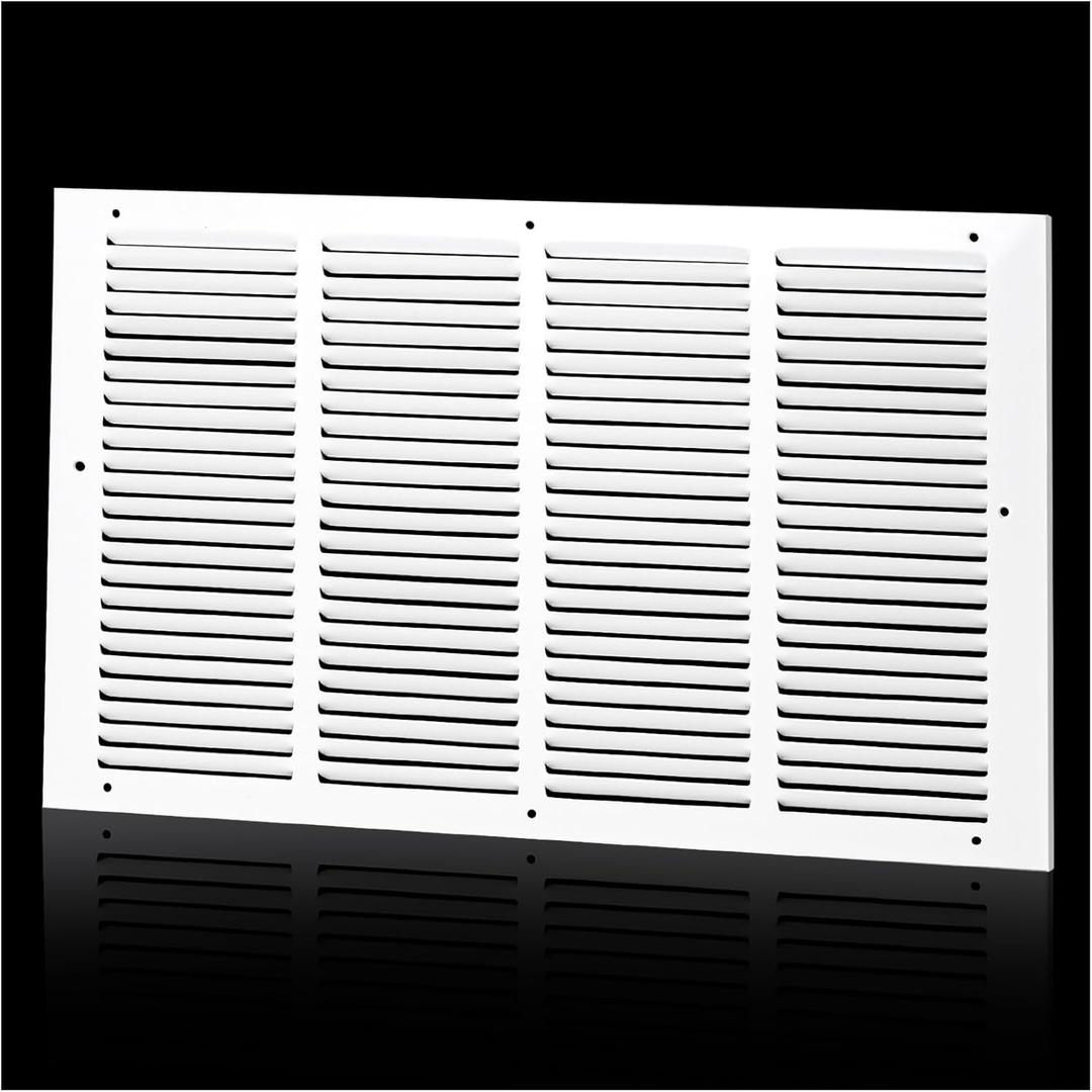 Return Air Grille for 20"Wx12"H inch Duct Opening, Air Return Vent Cover for Wall or Ceiling, AC Wall Vent Cover Grill HVAC Cold Air Intake Grille Without Filter Housing, Outer Dimension:21.75"WX13.75"H