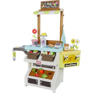 Little Tikes 3-in-1 Garden to Table Market Pretend Garden Food Growing and Cooking Toy Role Play Kitchen Playset for Multiple Kids and Toddlers, 36.00 L x 13.50 W x 41.30 H