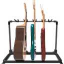 GUITTO Multi Guitar Rack Stand Foldable Universal Display Rack Guitar Holder for Bass Acoustic Electric Guitars, Portable for Stage & Studio Storage - 5 Holder (GGS-07) (Medium)