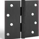 Goldenwarm 3 Pack Interior and Exterior Door Hinges Oil Rubbed Bronze Door Hinge 4 inch x 4 inch Door Hinges with Square Corners