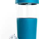 asobu Marina See-Through Triton Tumbler with Flexible Straw, 28 oz., Blue (ICT400)