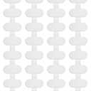 32 Write On Wire Labels - White, 1.2" x 0.63" for Electronics & Computers Cable Management