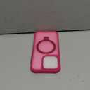 CHAOFEnG Magnetic Compatible with iPhone 14 Pro Case with Stand [Military Grade Drop Tested][Compatible with Magnet] Ring Translucent Slim Hard Back Soft Edge, Rose Red