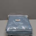 Blue Linen Pleated Curtains 108 Inch Long for Living Room Bedroom 2 Panel Light Filtering Privacy Semi Sheer Window Curtain Modern Farmhouse Coastal Decor Back Tab Clip Rings Drape for Large Window, Size: 40"W x 108"L