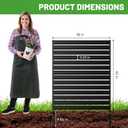 3 Panels No-Dig Metal Privacy Fence Screen, 42" H 38" W Outdoor Air Conditioner Fence, Rustproof AC Unit Cover to Hide Trash Bins, Pool Equipment Enclosure, Decorative Garden, Patio & Backyard