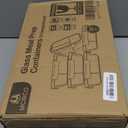 M MCIRCO [5-Pack, 36 oz] Glass Meal Prep Containers 3 Compartment with Lids, Glass Lunch Containers,Food Prep Lunch Box,Bento Box,Microwave, Oven, Freezer, Dishwasher (4.5 Cups) (Gray)