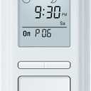 Toolhome 7 Day Programmable In-Wall Timer Switch Automatically Turns Lights and Fans On/Off at Sunrise/Sunset, Neutral Wire Required